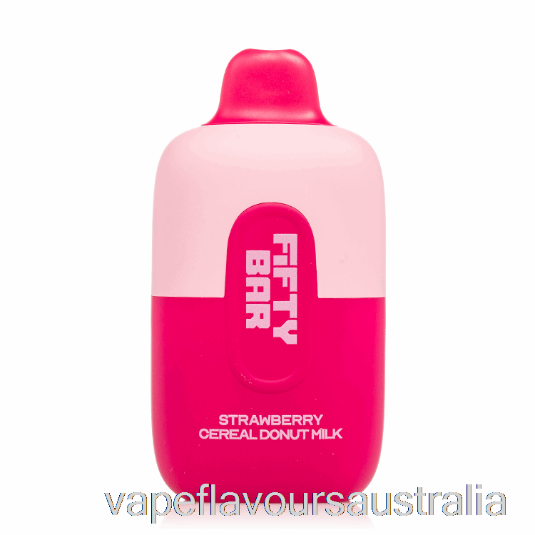 Vape Australia Fifty Bar 6500 Disposable Strawberry Cereal Donut Milk